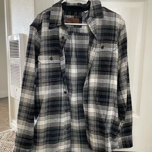 Orvis Black and White Checkered Shirt